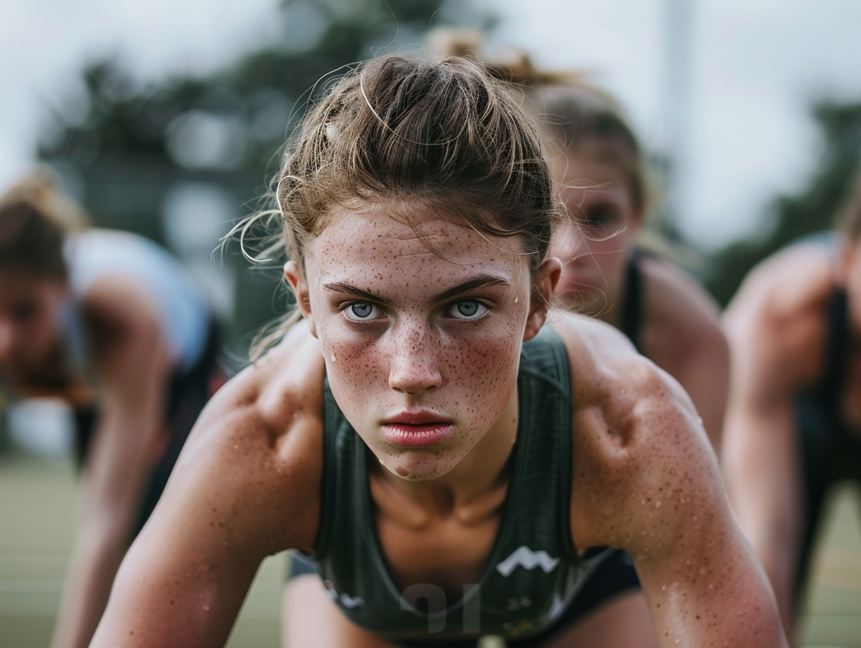 Активні люди різного віку під час тренування